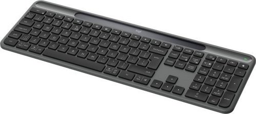 מקלדת אלחוטית עם מנגנון טעינה סולארית +Logitech K980 Signature Slim Solar