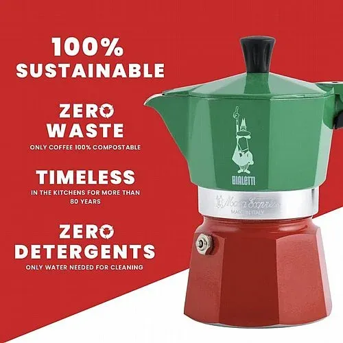 מקינטה Bialetti Tricolore איטליה צבעי דגל