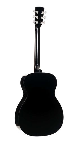 גיטרה אקוסטית שחורה CORT L60 BK Solid Top