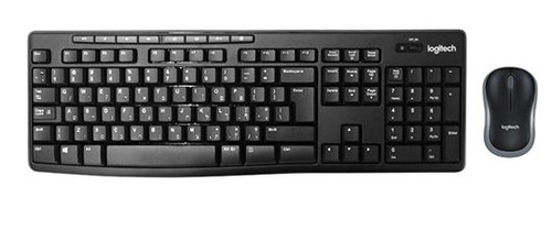 סט מקלדת ועכבר אלחוטיים Logitech Silent MK295 Grey