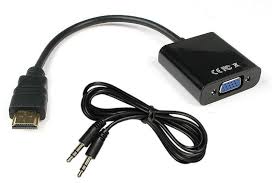 מתאם HDMI Male To VGA Female +AUDIO CABLE