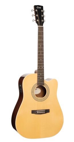 גיטרה אקוסטית מוגברת CORT AD-RWCE NAT Cutaway Rosewood Back & Sides