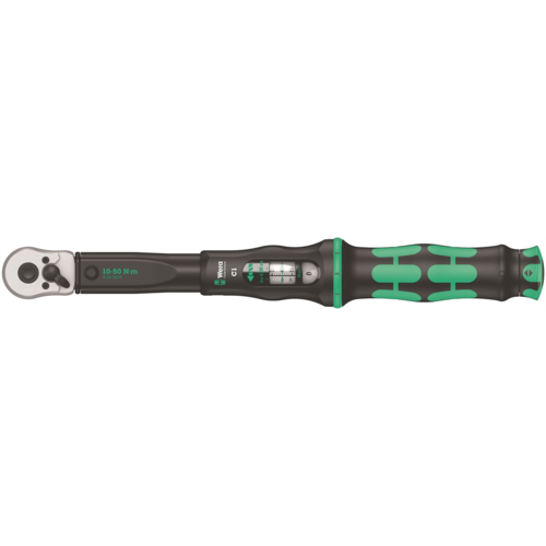 מפתח מומנט 1/2 אינץ' 10 – 50 Nm | עם ראצ'ט מתהפך – Click-Torque C 1 – Wera