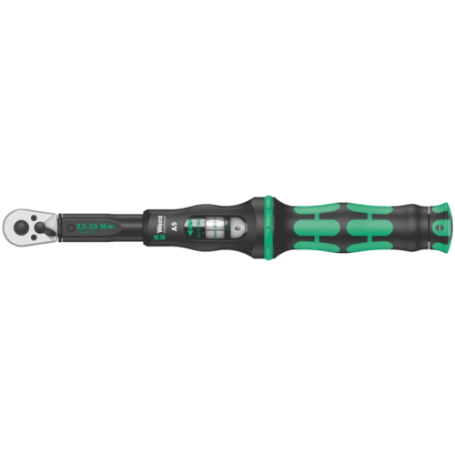 מפתח מומנט 1/4 אינץ' 2.5 – 25 Nm | עם ראצ'ט מתהפך – Click-Torque A 5 – Wera