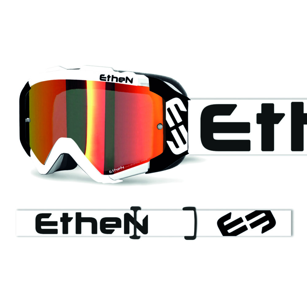 משקף אבק ETHEN 05R FOR RACE לב/שח עדשה אדומה