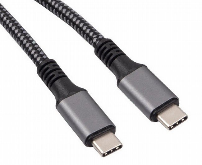 כבל CABLETIME USB-C ל-USB-C עם מבנה אלומיניום – PD 60W 1M