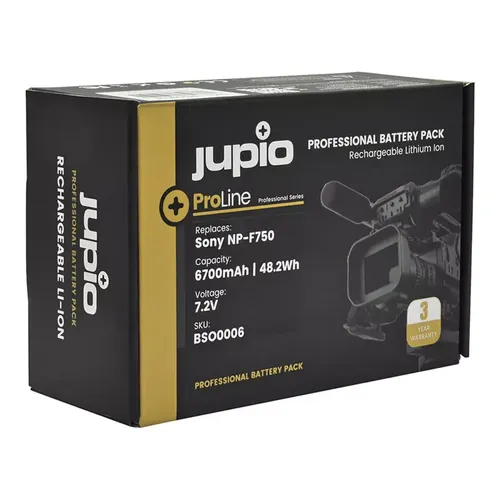סוללה חלופית למצלמות סוני Jupio NP-F750 6700mAh