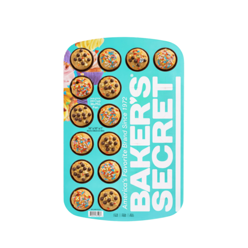 תבנית מיני מאפינס 24 שקעים Baker's Secret