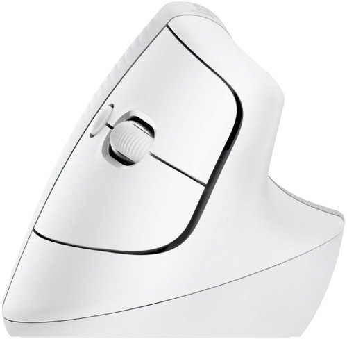 עכבר אלחוטי ארגונומי אנכי Logitech Lift Vertical - צבע לבן 