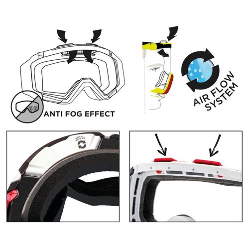 משקף אבק ETHEN 05R FOR RACE סג/שח עדשה כהה