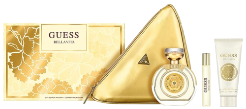 Guess Bella Vita Gift Set 100ML EDP + 15ML EDP + 100ML Body Lotion + Pouch מארז גאס בלה ויטה לאישה
