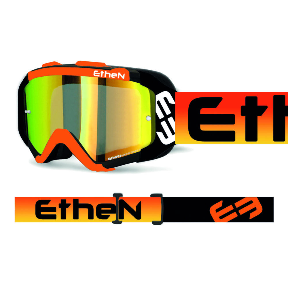 משקף אבק ETHEN 05R FOR RACE שח/צה/כת עדשה זהב
