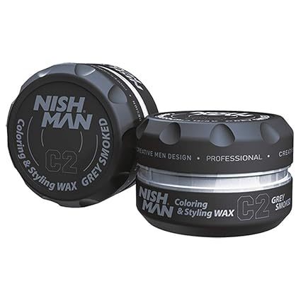 ווקס צבע לשיער נישמן - Nishman C2 אפור מעושן 100 מ״ל