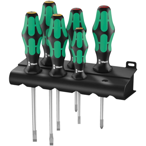 סט מברגים 6 חלקים עם מתקן – 334/6 Rack – Wera