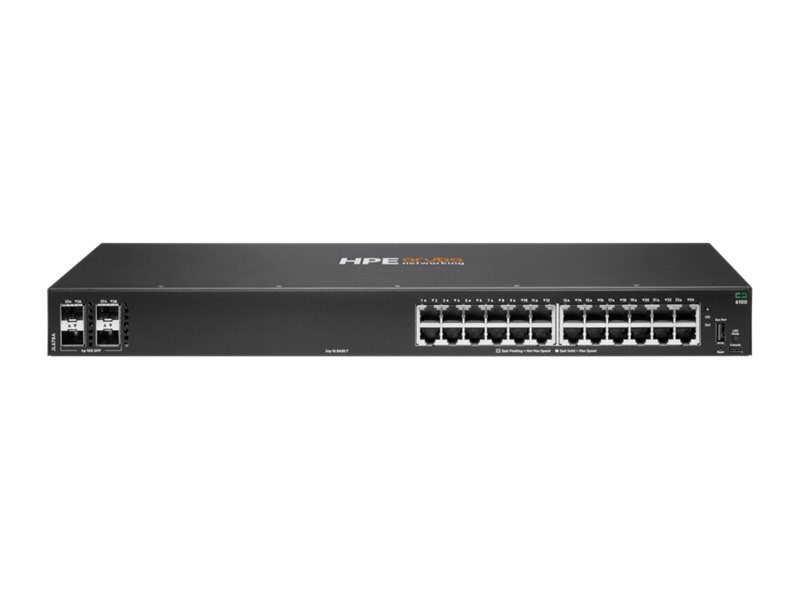מתג מנוהל מלא HPE Aruba 6100 24G 4SFP+ Swch JL678A
