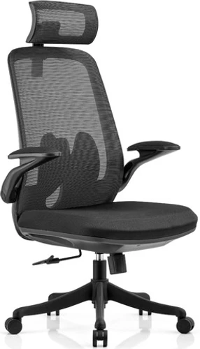 כיסא משרדי אורתופדי גמיש כולל משענת ראש דגם CARBON TITAN