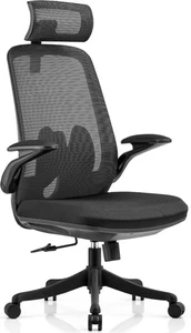 כיסא משרדי אורתופדי גמיש כולל משענת ראש דגם CARBON TITAN
