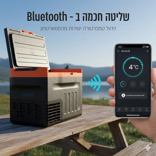 מקרר ומקפיא נייד חכם לרכב 30 ליטר דגם SIRIUS LIVING GLACIER-300