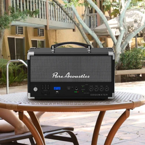 רמקול נייד בלוטוס סטריאו 100W דגם Pure Acoustics EDGEWATER-BLACK צבע שחור