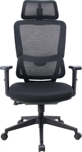 כיסא מנהלים אורתופדי כולל משענת ראש דגם CARBON ATHER