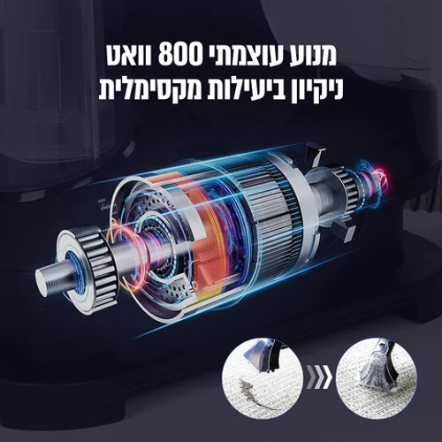 מכשיר ניקוי עוצמתי שואב שוטף 800W דגם SIRIUS LIVING POWERWASH-800