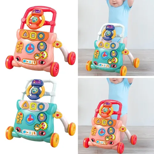 הליכון דחיפה צעדים-ורוד