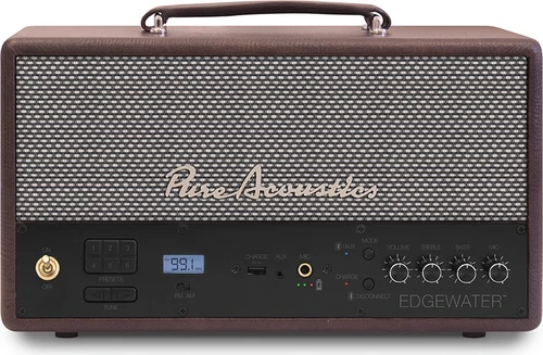 רמקול נייד בלוטוס סטריאו 100W דגם Pure Acoustics EDGEWATER-BROWN צבע חום 