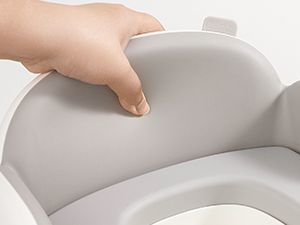 סיר גמילה פרימיום 3 ב 1 סיר,מקטין אסלה ושרפרף הגבהה צבע בז