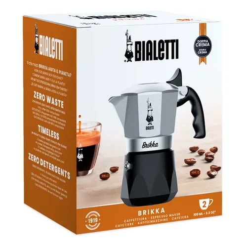 אריזת מקינטה Bialetti Brikka ל-2 כוסות מקורית