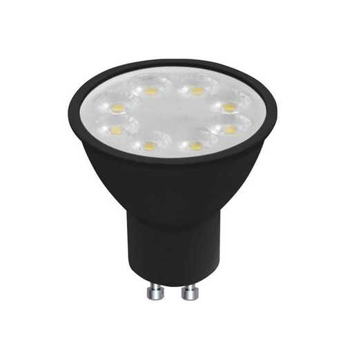 דקרויקה לד 8W לעמעום גוף שחור 230V GU אור חם 