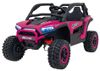 רכב שטח חשמלי ממונע לילדים XMX 24V עם גלגלי גומי EVA, שלט חכם ואורות LED קדמיים - ורוד