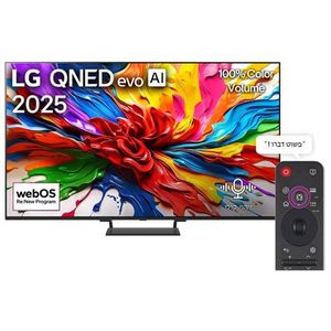 טלוויזיה חכמה "65 4K QNED evo Ai MiniLED 144Hz דגם LG 65QNED93A6A