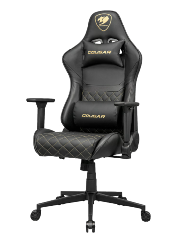 כיסא משחקים מקצועי COUGAR ARMOR ONE V2 Gold עם משענת גב גבוהה