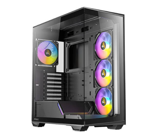מארז חלון צד מארז חלון צד Antec C3-ARGB Mid Tower ATX Type-c (4*120mm ARGB FAN) Black 