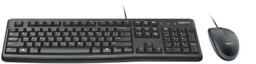 מארז מקלדת ועכבר Logitech Desktop Set MK120 Retail