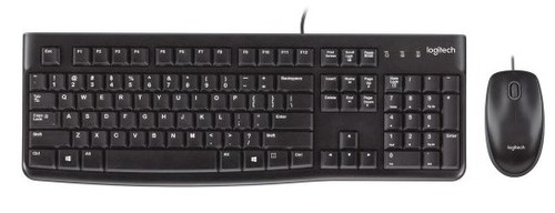 מארז מקלדת ועכבר Logitech Desktop Set MK120 Retail