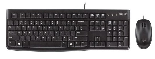 מארז מקלדת ועכבר Logitech Desktop Set MK120 Retail
