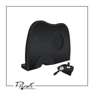 Pascale Black Rubber Corner Coffee Tamper Pad פינת גומי בר לדוחסן קפה שחורה פסקל