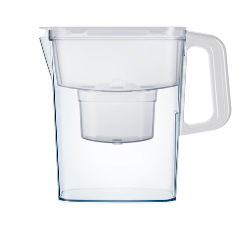קנקן לסינון מים בנפח של 2.4 ליטר Pascale Water & Life Compact לבן + 4 פילטרים מתנה!