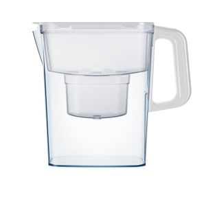 קנקן לסינון מים בנפח של 2.4 ליטר Pascale Water & Life Compact לבן + 4 פילטרים מתנה!