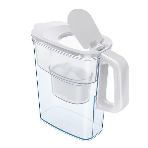 קנקן לסינון מים בנפח של 2.4 ליטר Pascale Water & Life Compact לבן + 4 פילטרים מתנה!