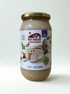חמאת שקד לבן 100% - בית השקד 1 קילו