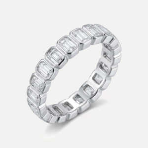 טבעת כסף משובצת 