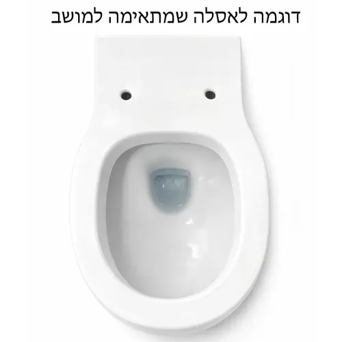 מושב אסלה איכותי עם מנגנון סגירה שקטה תואם ג'ספר מוריסון – עיצוב נוח, עמיד ונקי מתוך קולקציית מושבי אסלה (תקריב של המוצר) - שילוב מושלם בין נוחות