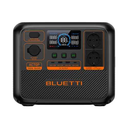 תחנת כוח ניידת BLUETTI AC70P | 1000W 864Wh