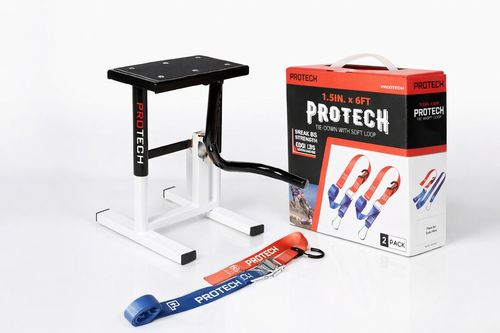 **מבצע באנדל סטנד לאופנוע+רצועות קשירה PRO TECH 