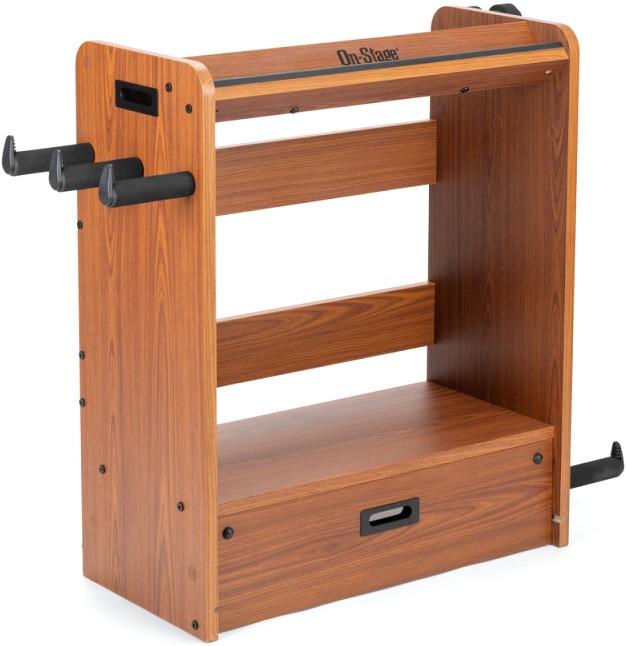 סטנד לגיטרה וציוד On Stage Guitar Workstation Rosewood