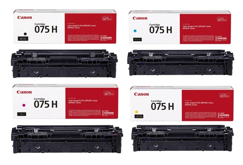סט טונרים מקוריים שלם Canon CRG 075H כמות גדולה