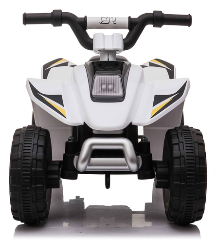 טרקטורון ממונע 6V רחב ויציב לילדים נסיעה קדימה/אחורה וצלילים - לבן