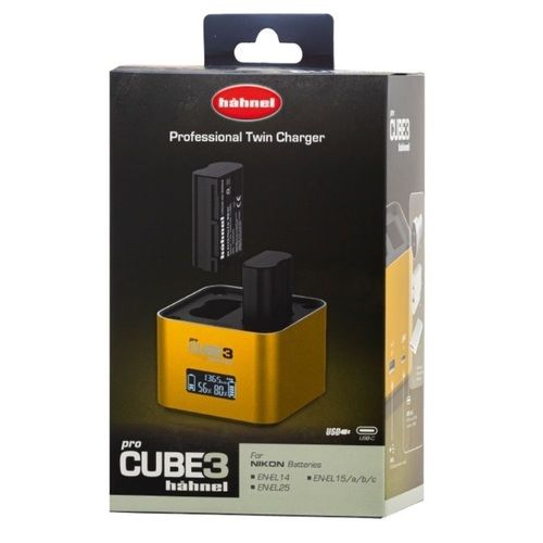 מטען כפול אוניברסלי לסוללות ניקון Hahnel ProCube3